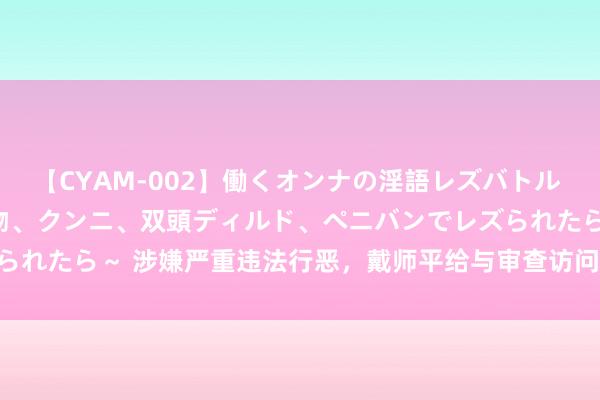 【CYAM-002】働くオンナの淫語レズバトル 2 ～もしも職場で濃厚接吻、クンニ、双頭ディルド、ペニバンでレズられたら～ 涉嫌严重违法行恶，戴师平给与审查访问_大皖新闻 | 安徽网