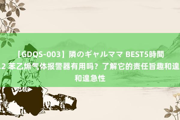 【GDQS-003】隣のギャルママ BEST5時間 Vol.2 苯乙烯气体报警器有用吗？了解它的责任旨趣和遑急性