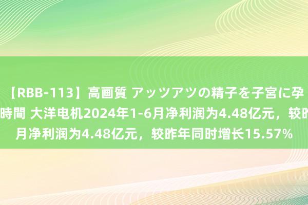 【RBB-113】高画質 アッツアツの精子を子宮に孕ませ中出し120発16時間 大洋电机2024年1-6月净利润为4.48亿元，较昨年同时增长15.57%