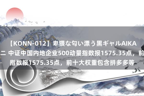 【KONN-012】卑猥な匂い漂う黒ギャルAIKAの中出しグイ込みビキニ 中证中国内地企业500动量指数报1575.35点，前十大权重包含拼多多等