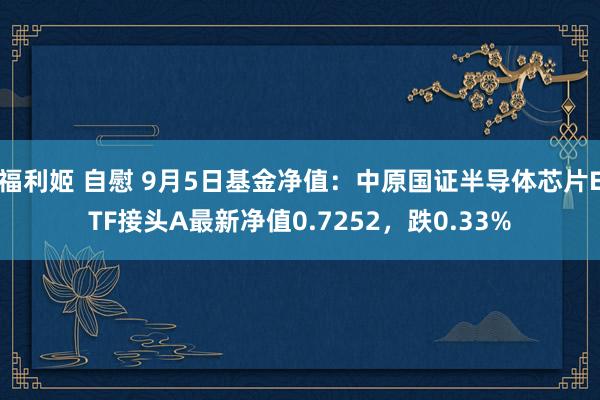 福利姬 自慰 9月5日基金净值：中原国证半导体芯片ETF接头A最新净值0.7252，跌0.33%